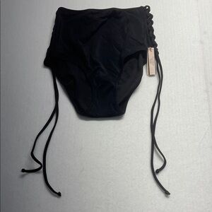 Victoria’s Secret Swim High Rise Black Bikini NWT M